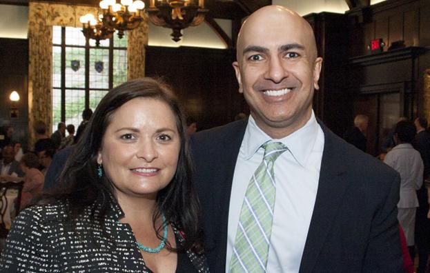 Achieve CEO Danielle Grant with Neel Kashkari, the president of the Federal Reserve Bank of Minneapolis.